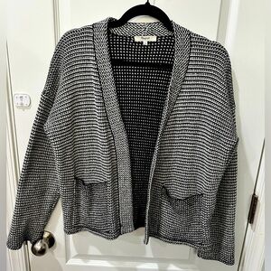 Madewell Black and White Knit Sweater